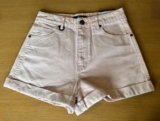 NEUW Lola High Relaxed Faded Sunrise Denim Shorts Size 8