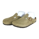 Birkenstock Boston Women’s EU39 US8 Suede Taupe Soft Footbed SlipOn Mules Clogs