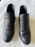 Women Black Leather Slip On Mules Comfortable Everyday Clogs