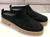SILENT D Flora Black Suede Clogs Mules Slip-Ons Women’s SZ EU 39/US 8-8.5