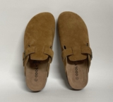ODOLY Suede Clogs Mules Soft Cork Footbed Leather Women Sz 10 US 42 EUR Shoes