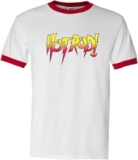 Men’s Rowdy Roddy Piper Hot Rod Wrestling White Adult T-Shirt