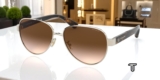 COACH HC7111 900513 Light Gold Brown Gradient 57 mm Women’s Sunglasses