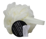 Bath & Body Works White Shower Mesh Sponge Loofah Pouf Silicone Strap New