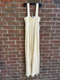 Free People Smocked Wide-Leg Homecoming Jumpsuit Jumper, size L LARGE
