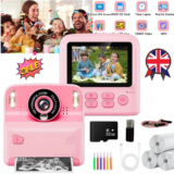 Kids Instant Print Selfie Camera for Girls,1080P HD Digital Camera for Kids gift