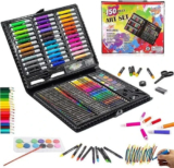 150Pcs Deluxe Art Set Crayons Pastels Colour Pencils Felt Pens Kids Gift UK No 1
