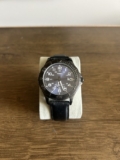 Timex T2P392 Taft Street Black Leather Dress Watch