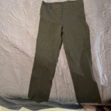 Quince Size M Ultra-Stretch Ponte Straight Leg Work Trousers Charcoal Gray Women