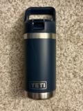 Yeti Junior 12 oz Kids Navy Water Bottle With Straw Cap