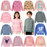 New Kids Childrens Boys Girls Xmas Christmas Winter Jumper Sweater Knitted Retro