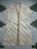 Ann Taylor Sweater Dress Womens Xxl Brown White Cotton Blend Knit New