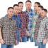 Mens Plaid Check Shirt Short Sleeve Casual Button Down Big & Tall M-5XL