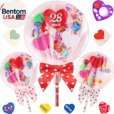 Valentines Day Gifts for Kids – 28 Pack Giant Colorful Stationery Set with Valen