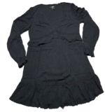 Paige Odelise Dress Womens Small Clip Dot Black Tiered Lined Feminine Romantic