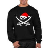 Funny Pirate Santa Xmas Jumper Ugly Christmas Sweater Gift Unisex Kids