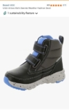 UGG Kids Dannie Weather Boot Big Sky /Black, UK 5 Waterproof Leather