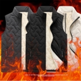 Body Warmer Gillet Mens Waistcoat Gilet Winter Warm Padded Quilted Sleeveless UK