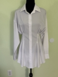 Cider White  Button Closure Shirt Dress Womens Small Blouse