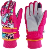 Kids Waterproof Snow Gloves Fleece-Lined Mittens 2-4Y Warm -22F