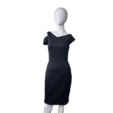 Sleek One Shoulder Dress Cocktail Party Bodycon XS Wedding Career Elegant