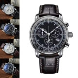 Fashion Luxury Airship Business Casual Men Watches Leather Band for Man