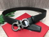 Salvatore Ferragamo Gancini Men’s Reversible Leather Belt