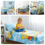Luxury Simpson Printed Soft Quilt Duvet Cover Pillowcase Kids Bedding Set Single