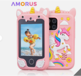 Kids Educational Smart Phone Toy Gift 3+ Unicorn Dual Camera Learning Games UK