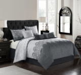7-Piece Grey Comforter Set for Men – Queen Size Bedding Set