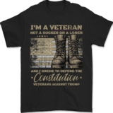 Retro Military Veterans Against Trump Protest Boycott 50501 Unisex T-Shirt