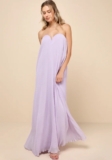 Lulus NWT Perfect Always Lavender Textured Strapless Swing Maxi Dress. Medium.