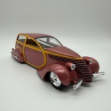 Jada Toys For Sale Diecast 1/24 Custom Woody Hot Rod Maroon Yellow 24190