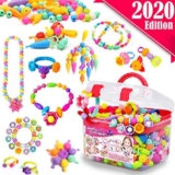 FunzBo Kids Jewelry Making Kit for Girls Toys – Snap Pop Beads Art and Craft