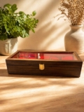 Hand Made Wooden Watch Box 5 Slot Display Case Watch Storage Box for Men