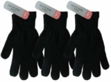 1-2-3 Pairs Boys Girls Black Magic FULL FINGER Warm Winter Thermal Gloves