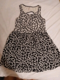 No Boundery Tank Sun Dress S Women Junior Black White Sexy Bucle Party