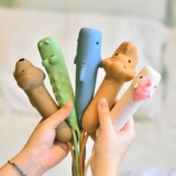 LED Flashlight USB Rechargeable Soft Silicone Kids Bedtime Story Torch Portable