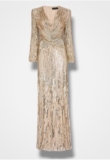 JENNY PACKHAM Women’s Gold Cosmos Maxi Dress Size US 12/UK16