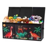Decalsweet Dinosaur Extra Large Kids Toy Storage Box with Lid,Foldable Oxford…