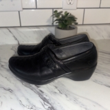 Ariat Danbury Black Leather Slip On Clogs Mules Loafers Shoes Women’s Size 7 B