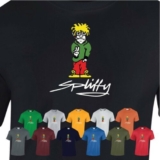 Spliffy Men T shirt Peace Smoke Weed Retro Raver 90s Eclipse Cool Summer Clothes