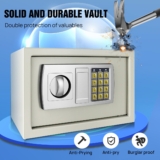 DIGITAL STEEL SAFE ELECTRONIC SECURITY HOME OFFICE MONEY CASH JEWELRY SAFETY BOX