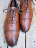 NORDSTROMS Mens Casual Dress Shoes Shaded Brown Leather Cap Toe Oxford Size 9.5M