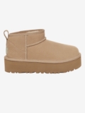UGG Classic Ultra Mini Platform Big Kids Suede Upper 1157791K Sand Authentic New