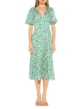 Alexia Admore Nola Puff Sleeve Fit And Flare Dress Size 4