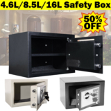 Security Box Digital Deposit Money Cash Jewelry Gun Home Safety Secure Locker UK
