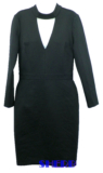 Adelyn Rae Long Sleeve Black Lace Exposed Back High Neck Dress NO TAGS / LABELS