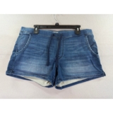 Signature by Levi Strauss Womens Lounge Shorts Blue Denim Knit Size 14 XL W32
