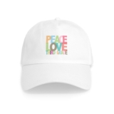 CafePress Peace Love Third Grade Cap Classic Baseball Cap (399907369)